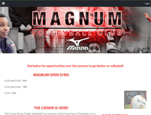 Tablet Screenshot of magnumvolleyball.com